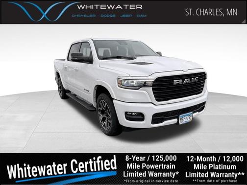 Bright White Clearcoat 2025 RAM 1500 Laramie