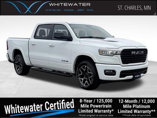 Bright White Clearcoat 2025 RAM 1500 Laramie