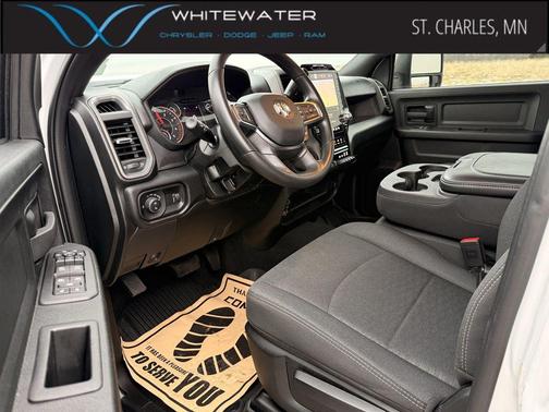 Bright White Clearcoat 2026 RAM 2500 Black Express Crew Cab 4x4 6'4' Box