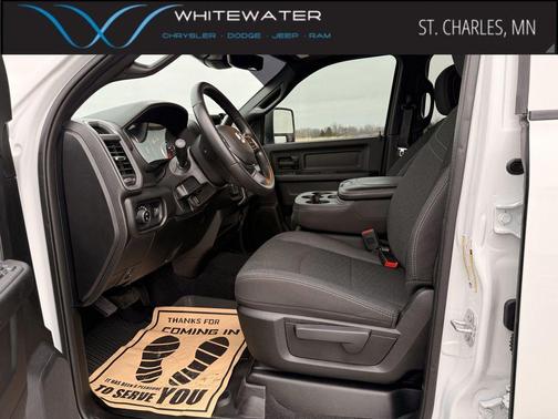 Bright White Clearcoat 2026 RAM 2500 Black Express Crew Cab 4x4 6'4' Box