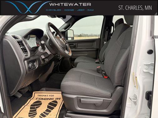 Bright White Clearcoat 2026 RAM 2500 Black Express Crew Cab 4x4 6'4' Box