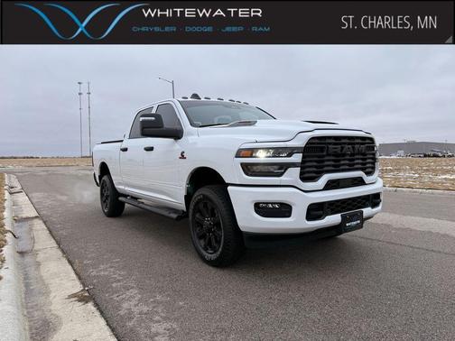 Bright White Clearcoat 2026 RAM 2500 Black Express Crew Cab 4x4 6'4' Box