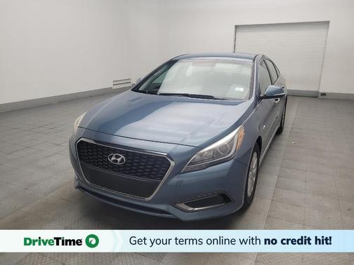 Blue 2016 Hyundai SONATA Hybrid SE