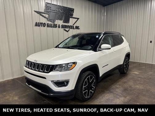 Pearl White Tri-Coat 2018 Jeep Compass Limited