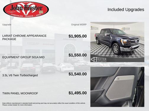 Blue Metallic 2022 Ford F-150 Lariat