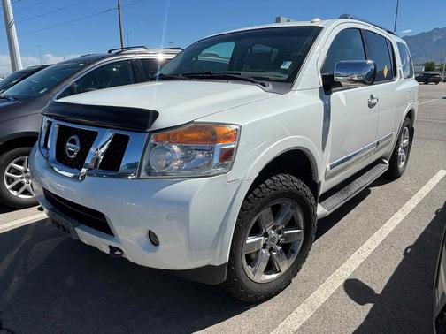 Pearl White 2013 Nissan Armada Platinum
