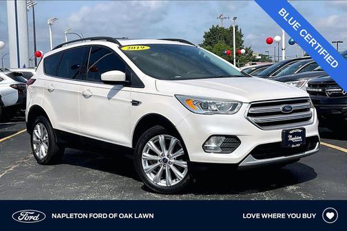 White Platinum Clearcoat Metallic 2019 Ford Escape SEL