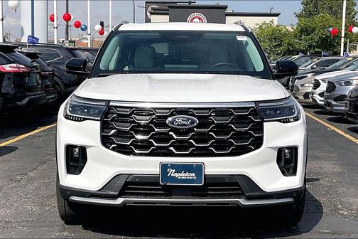 White 2026 Ford Explorer Platinum