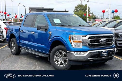 Velocity Blue Metallic 2021 Ford F-150 XLT