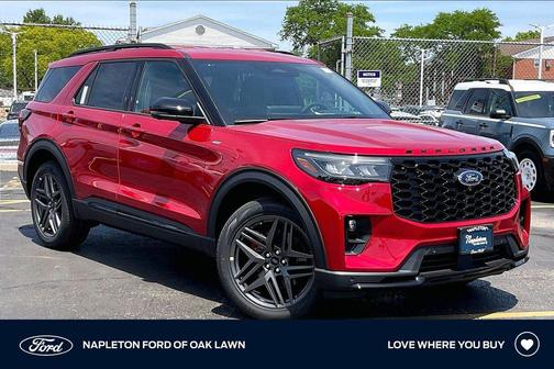 Rapid Red Metallic Tinted Clearcoat 2026 Ford Explorer ST-Line