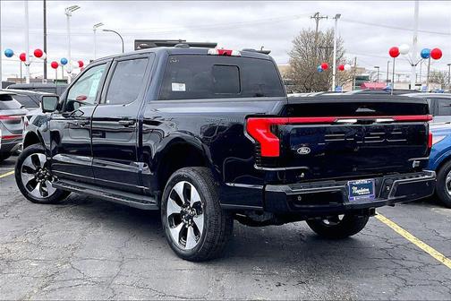 Antimatter Blue Metallic 2025 Ford F-150 Lightning Platinum