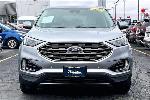 Iconic Silver Metallic 2023 Ford Edge ST Line