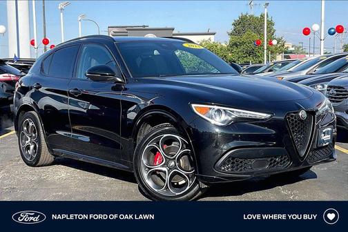 Vulcano Black Metallic 2023 Alfa Romeo Stelvio Veloce AWD