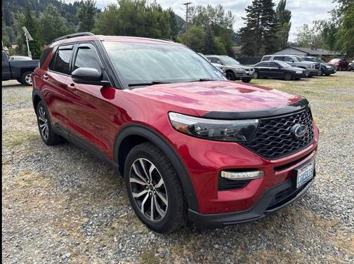 Red 2020 Ford Explorer ST