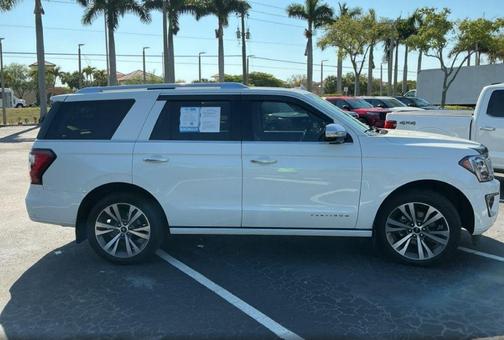 Star White Metallic Tri-Coat 2021 Ford Expedition Platinum