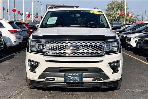 Star White Metallic Tri-Coat 2021 Ford Expedition Platinum