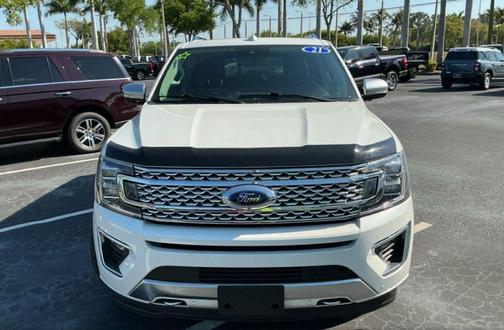 Star White Metallic Tri-Coat 2021 Ford Expedition Platinum