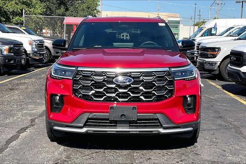 Rapid Red Metallic Tinted Clearcoat 2026 Ford Explorer Platinum
