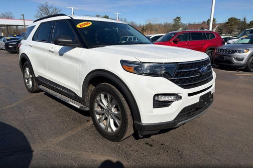 Star White Metallic Tri-Coat 2020 Ford Explorer XLT
