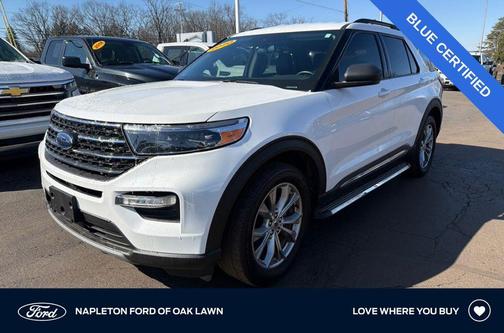 Star White Metallic Tri-Coat 2020 Ford Explorer XLT
