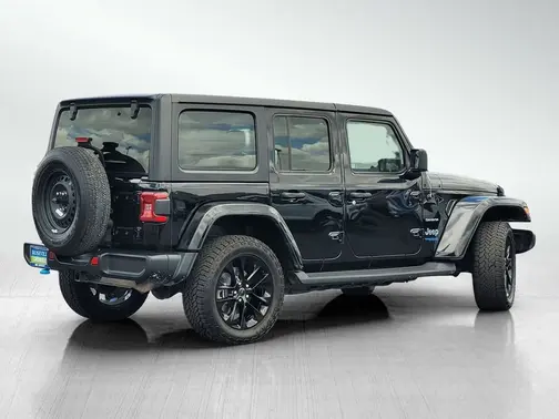 Black 2022 Jeep Wrangler Unlimited 4xe Unlimited Sahara 4x4