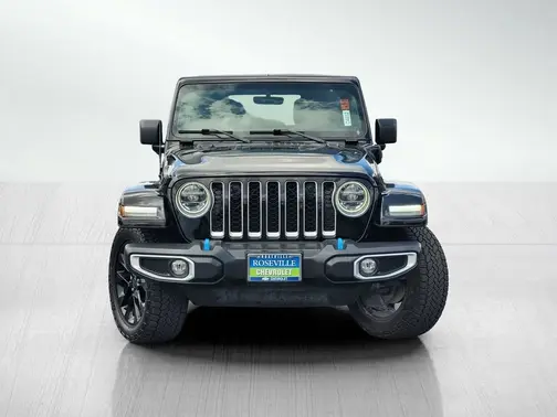 Black 2022 Jeep Wrangler Unlimited 4xe Unlimited Sahara 4x4