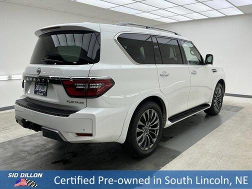 Aspen White 2023 Nissan Armada Platinum
