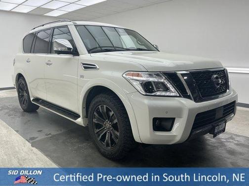 White 2020 Nissan Armada Platinum