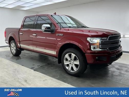 Red 2018 Ford F-150 Platinum