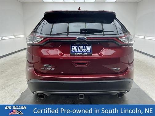 Red 2018 Ford Edge SEL