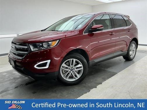 Red 2018 Ford Edge SEL