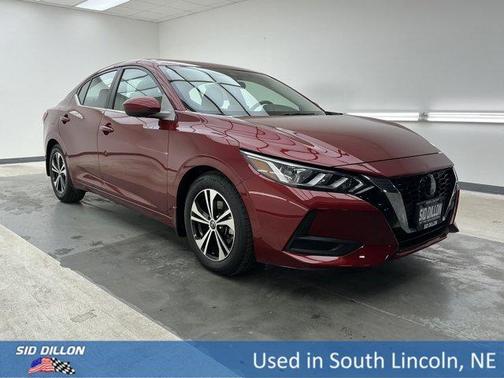 Scarlet Ember 2021 Nissan Sentra SV
