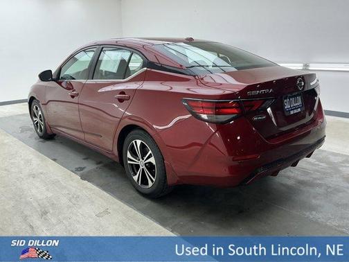 Scarlet Ember 2021 Nissan Sentra SV