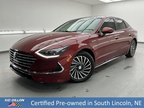 Red 2023 Hyundai SONATA Hybrid Limited
