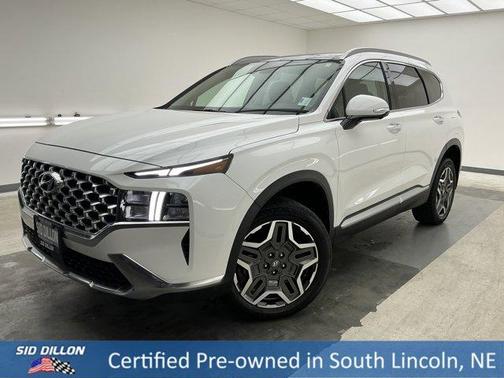 Serenity White Pearl 2023 Hyundai SANTA FE HEV SEL Premium