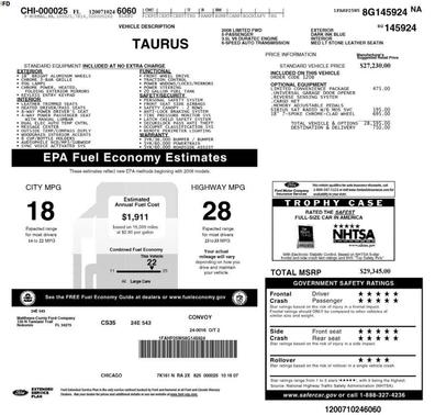 2008 Ford Taurus Limited