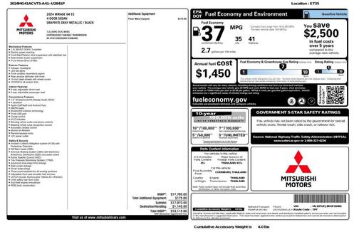 2024 Mitsubishi Mirage G4 SE