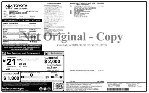 2019 Toyota Tacoma SR