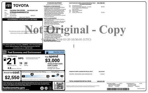 2024 Toyota Tacoma TRD Off Road