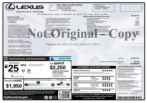 2021 Lexus NX 300 Base