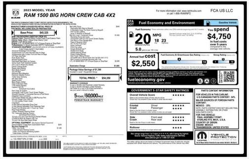 2023 RAM 1500 Big Horn/Lone Star