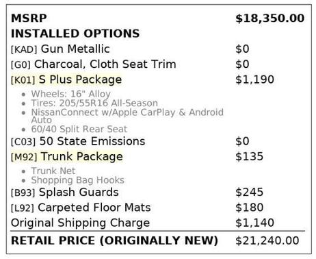 2024 Nissan Versa 1.6 S