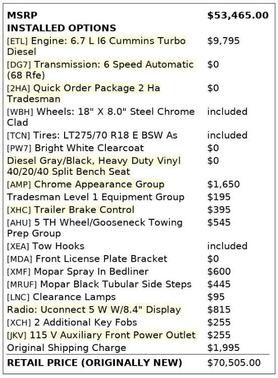 2023 RAM 2500 TRADESMAN