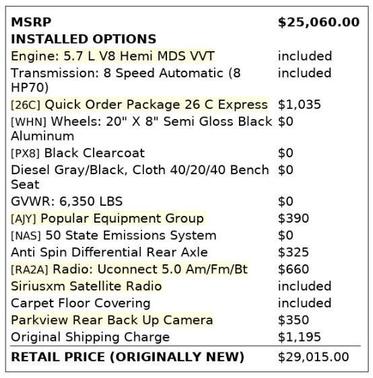 2014 RAM 1500 Tradesman/Express