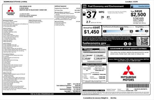 2024 Mitsubishi Mirage G4 SE