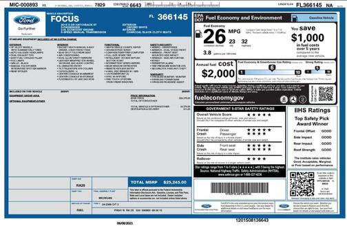 2015 Ford Focus ST Base