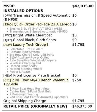 2023 Jeep Grand Cherokee L Laredo