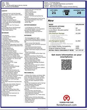 2017 BMW X3 sDrive28i