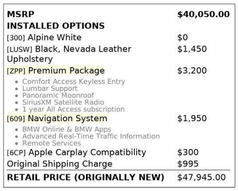 2017 BMW X3 sDrive28i