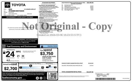 2024 Toyota GR86 Base